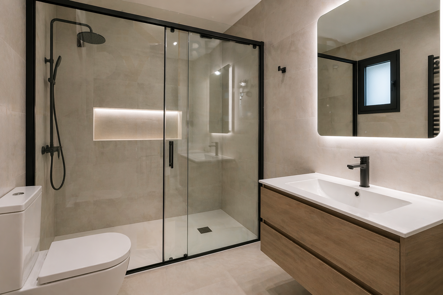 Reforma de baño moderno